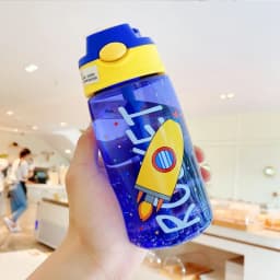 Children's Plastic Water Cup, Straw Cup, Duckbill Portable Creative Adult Male And Female Student Baby Cute Cup