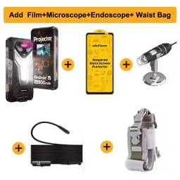 Ulefone Armor 34 Pro+ 5G AI Rugged Phone 32GB+512GB 25500mAh 6.95" Built-in Projector 120Hz Android 15 MTK 7300 NFC Smartphone