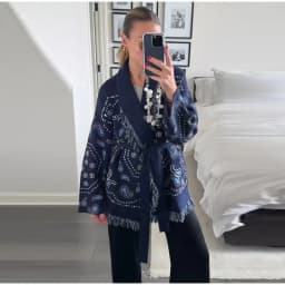 Knitted Jacquard Tassels Patchwork Cardigans Women Sweaters Long Sleeve V-neck Thicken Vacation Sweater 2025 Autumn Coats Tops