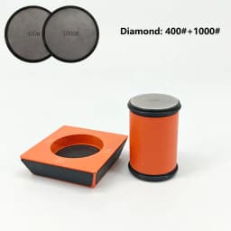 Rolling Knife Sharpener Magnetic Knife Holder Diamond Sharpening Stone Kit with 15 and 20 Degrees Angle Roller Kitchen Accessory