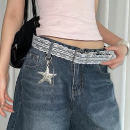 Fashionable Lace Belt With A Unique Design For Women Suitable For Skirts And Jeans A Great Accessory For A High-End Look