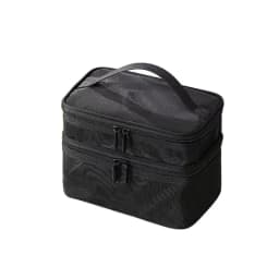 Portable Handheld Mesh Cosmetic Pouch Large Capacity Toiletry Organizer Multifunctional Travel Makeup Storage Bag