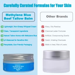 100g Methylene Copper Peptide Beef Tallow Face Cream Moisturizer Repair Dry Rough Skin Increase Elasticity Hydration Balm