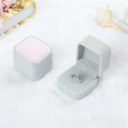 10pcs Felt Fabric Ring Box Jewelry Packaging Box Diamond Ring Earrings Storage Box Jewelry Gift Packaging Box 5.5X5X4cm