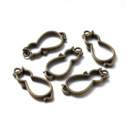 5pcs Cat Border Mold Resin Molds Silicone Geometric Hollow Metal Frame Bezel Epoxy Resin Molds Pendant For DIY Jewelry Making