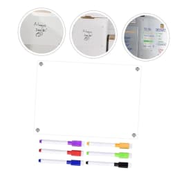 Magnetic Transparent Acrylic Week Plan Message Board Scratchable Magnetic Refrigerator Sticker