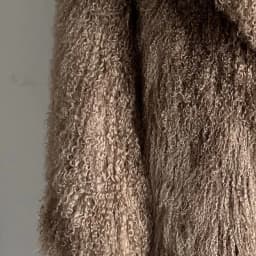 Beiziru Women's Dark Brown Mongolia Sheep Fur Jacket with Turndown Collar Stylish Warm Outerwear