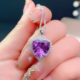 Big Bling Water Drop Pendant Real 925 Sterling Silver Long Chain Necklace for Women Fashion Jewelry Cute Statement Necklace