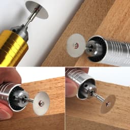 6Pcs/set Stainless Steel Slice Metal Cutting Disc with 1 Mandre for Dremel Rotary Tools 16 18 22 25 32mm Cutting Disc Hand Tools