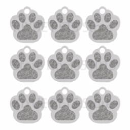 Wholesale 100Pcs Paw Pet Dog ID Tag Custom Engraved Name Plate Phone Dogs ID Tags Personalized Aluminum Pet Pendant Key Chain