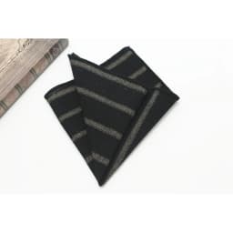 24CM Striped Brown Pocket Square British Style Cotton Linen Handkerchief Casual Plaid Cravat Tuxedo Hanky Suit Shirt Neckwear