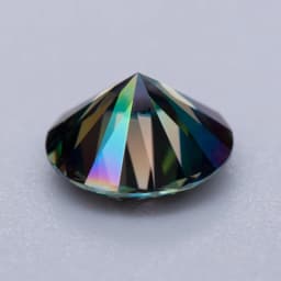Moissanite Stone Round Cut Rainbow Purple Color DIY Charms Jewelry Making Ring Necklace Earrings Main Materials Certificate