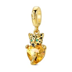 Original Charms Beads 925 Sterling Silver Golden Leopard Firefly Butterfly Hot Air Balloon Beads Fit DIY Bracelet Fine Jewelry