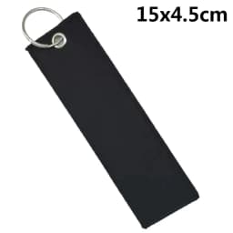 Custom Logo Polyester Keychain Print Name Car Motorcycle Embroider Webbing Key Chain Personalized Ribbon Keyring Men and Women