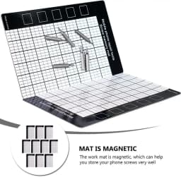 Magnetic Screw Storage Mat Soft Silicone Repair Pad for Phone Tablet Laptop Precision Disassembly Pro Tool Set