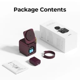 KUXIU D5 Qi2.2 25W Magnetic Wireless Charging Station With Smart TFT Color Display For iPhone 18 17 16 15 14 13/iWatch/AirPod