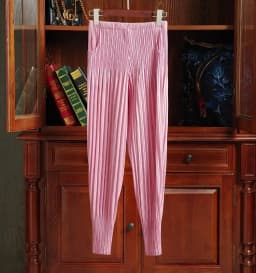 Miyake Pleated Radish Pants Women's Loose Thin Harem Pants Pleated Calf Solid Color Versatile Simple Oversized with Elasticity