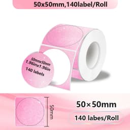 1Roll Label Sticker Self-Adhesive Thermal Paper,Suit for M110 M220 M200 E210 P50 DETONG P1 WP9520 Munbyn Nelko PM220 MiniPrinter