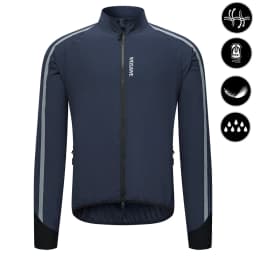 WOSAWE Men's Cycling Windbreaker Ultralight Reflective Windproof Jacket Men MTB Road Bike Wind Coat Long Sleeve Bicycle Clothing