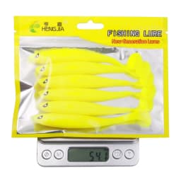 6Pcs/bag Rubber Soft Bait Worms for Fishing Wobblers On Pike Artificial Fishing Bait Walkers Bass Shad Lures Fishing Accessory