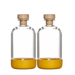 Inmeet Bar Professional 2PCS Immersion Bottle Set Multi-use Glass Bottle with Stopper for Wine Juice Oil Household Use