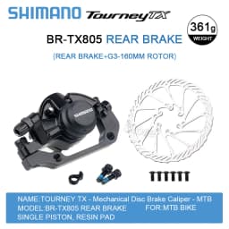 Shimano Tourney TX BR-TX805 MTB Discs Brake Shimano Mechanical Disc Brakes TX805 HS1 G3 Rotor RT26 RT10 Centerlock Rotors