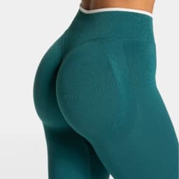 Women's Seamless Gym Solid Color Sports Pants White Edge Waist Tight High Waist Hip Lifting Yoga Pants Running Exercise Pants