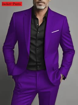 2 Pieces Extra Large Size Suits For Men Wedding Groom Tuxedos Prom Sets Business Male Blazer Trajes De Hombre