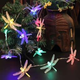 1PC 10 LED Dragonfly Fairy Lamp Battery Powered For Home Garden Wedding Party Decor