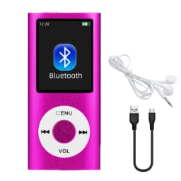 MP3 Player with Earphone Data Cable Stylish Multifunctional Lossless Sound Slim 1.8 Inch LCD Screen Portable MP3 Music Players
