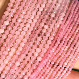 2 3 4MM Faceted Stone Beads Natural Apatite Agate Jade Amethyst Tourmaline Round Spacer Beads for Jewelry Making Diy Bracelet