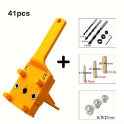 6/8/10mm Drill Bit Woodworking Dowel Jig Drilling Doweling Hole Saw Drill Guide Hole Locator For Carpentry Straight Hole Clamp