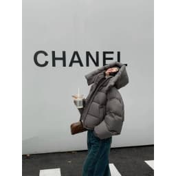 Coat New Korean Version Loose Fit Lapel Hooded Women Winter Premium Thickened Warm Bread Jacket