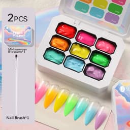 UR SUGAR 9 Colors 4 In 1 Pat Painting Gel Y2K Gradient Blush Color Semi Permanent Soak Off UV&LED Gel Nail Art Creation Salon DI