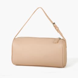 Donna-in Full Grained Calfskin Mini Handbag for Women Real Leather with Shoulder Strap Barrel-shaped Crossbody Purses