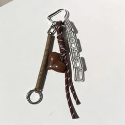 Fashionable Keychain Handmade Key Knot Keyring Heart Bag Pendant Versatile Phone Charm Hanging Accessory Gift