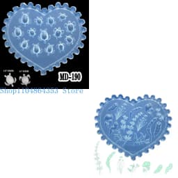 Silicone Nail Art Mold Accessory Molds Various Shape 3D Nail Decorative Mold Silicone Texture for Various Nail Types