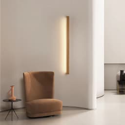Wooden Strip Lamp Modern Simple Solid Wood Log Strip Wall Lights Living Room Decor Background LED Light Bedroom Bedside Lamps