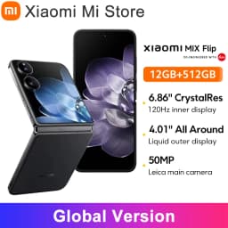 Global Version Xiaomi MIX Flip Snapdragon 8 Gen 3 Leica 50MP Camera Hyper Charger 6.86" 120Hz Display 67 W 12GB 512GB