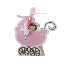 10/20/30pcs Laser Cut Stroller Candy Box Baby Carriage Favor Gift Box Baby Shower Bag With Ribbon Birthday Party Favor Supplies