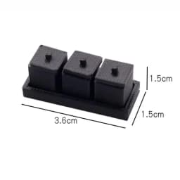 1/12 Dollhouse Mini Seasoning Jar Model Dollhouse Kitchen Decoration Toys Dolls House Micro Scene Accessories Pretend Play Toys
