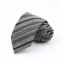Mens Ties 7cm Classic Cotton Handmade Skinny Grey Brown Striped  Neckties Narrow Collar Slim Plaid Casual Tie Accessories Gift