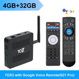 TOX3 Smart TV Box Android 11 4GB 32GB Amlogic S905X4 Wifi 1000M BT 4K Media Player Set Top Box