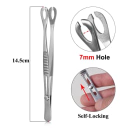 1PC Surgical Steel Dermal Anchor Holding Pliers Piercing Tool Dermal Forceps 3/4/5mm Unscrew Tight Ball Piercing Jewelry Pliers