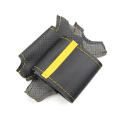 For BMW Mini R56 R57 Hatchback Clubvan Convertible Coupe 3-Spoke Hand Braids Car Accessories Steering Wheel Leather Cover Trim