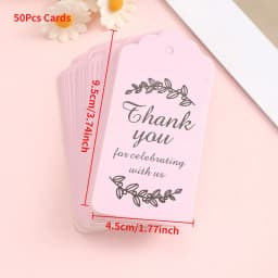 50Pcs Kraft Paper Card with 50Pcs Self-Adhesive Bags Blank Cardboard Holder Tags For Long Drop Earring Jewelry Display Packaging