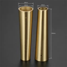 4 Pcs Furniture Leg Cover Foot Solid Copper Tip Brushed Brass Table Chair Cylinder/Cone Cap Protect Safety Bottom Safe Pad Decor
