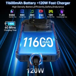8849 SHARK 3 by Unihertz Rugged Smartphone Android 14 32GB 512GB Dimensity 8300 3K AMOLED Screen 11600mAh Night Camera 5G Phone