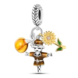 925 Silver Color Fashion Squirrel Maple Leaf Honey Autumn Series Charms Bead Fit 3mm 925 Original Bracelets Fine DIY Jewelry