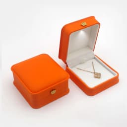 Pink/Red/Orange/Blue Pendant Box Ring Box Necklace Box For Anniversary Gifting Display